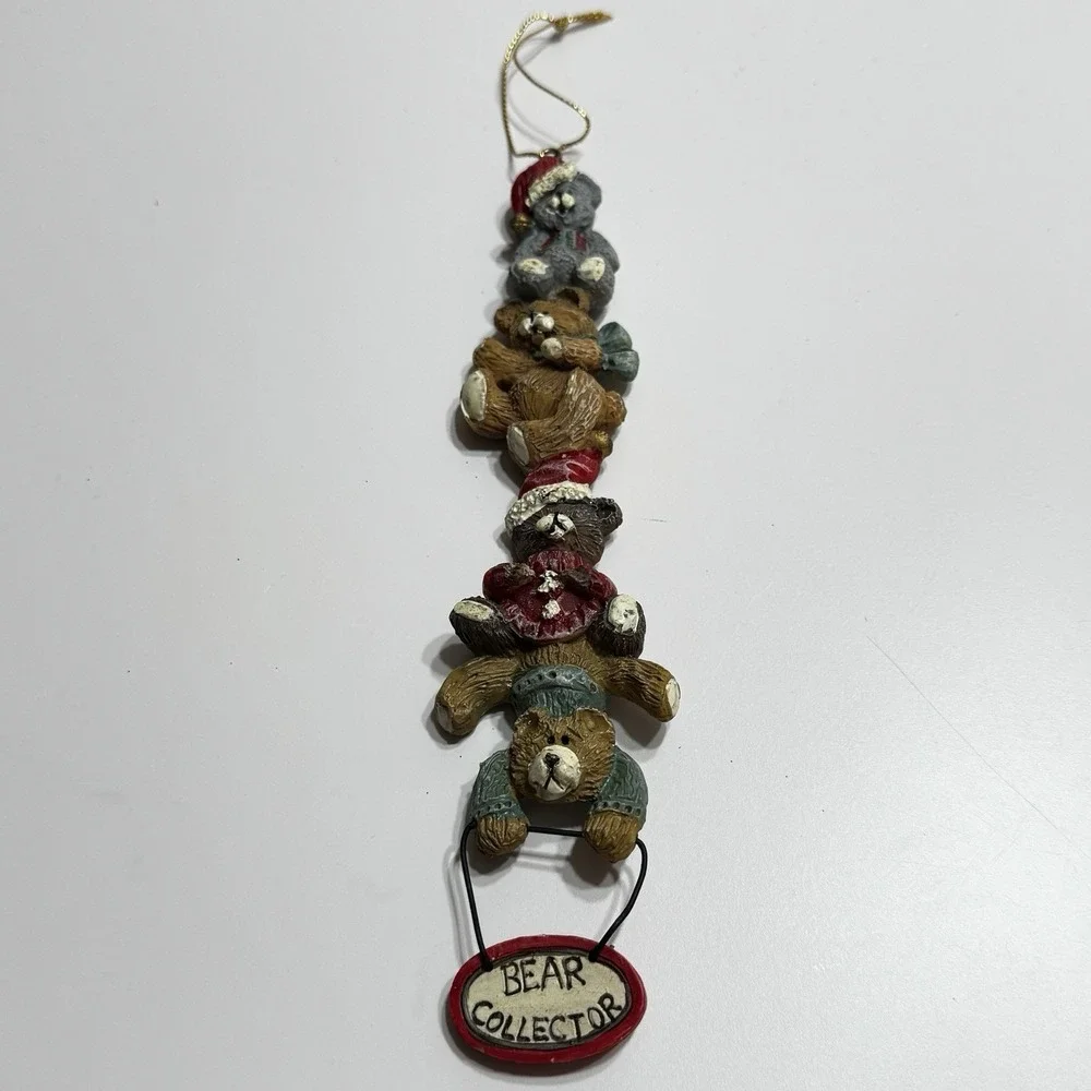 Kurt Adler Bear Collector Holiday Christmas ornament 8